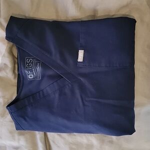 Figs One Pocket Top, Navy